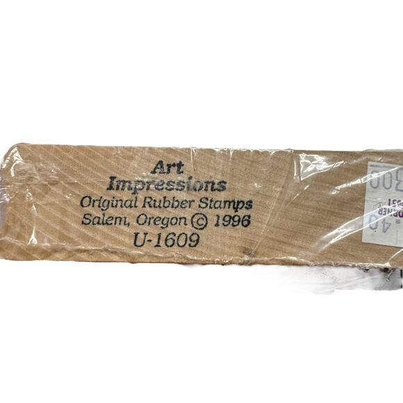 New JRL DESIGNS Large Rosebud Frame Rubber Stamp Wood Mount #6013 - Picture 3 of 5